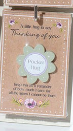 Floral serenade wooden pocket hug