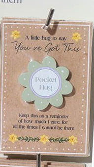 Floral serenade wooden pocket hug