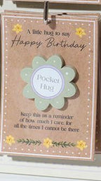 Floral serenade wooden pocket hug