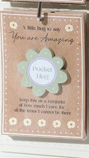 Floral serenade wooden pocket hug