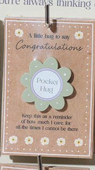 Floral serenade wooden pocket hug