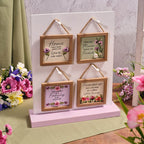 Floral serenade framed flower plaque