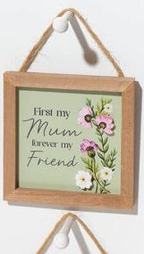 Floral serenade framed flower plaque
