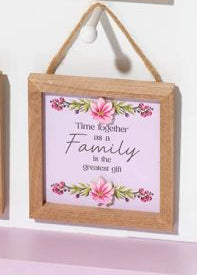 Floral serenade framed flower plaque