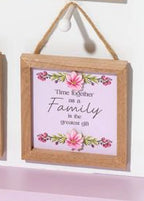 Floral serenade framed flower plaque