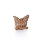 Mango wood butterfly shaped ornament