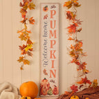 Harvest home wood welcome home pumpkin plaque