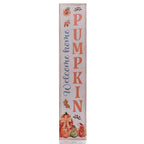 Harvest home wood welcome home pumpkin plaque