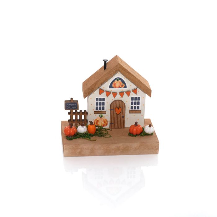 Harvest home pumpkin cottage wooden house