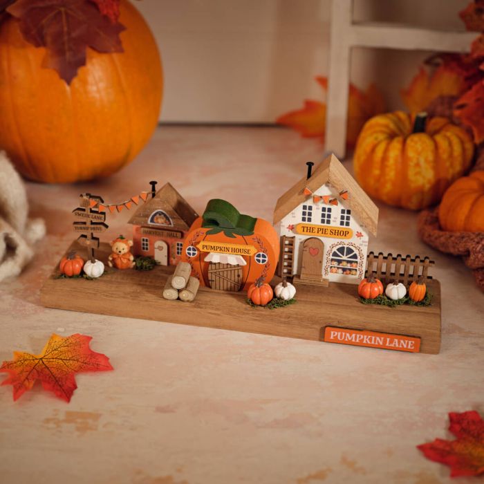 Harvest home pumpkin lane houses