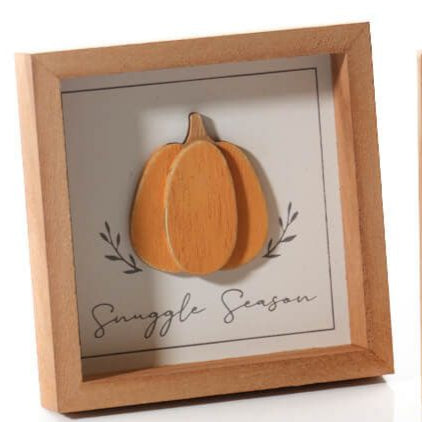 Little Autumn pumpkin framed plaque