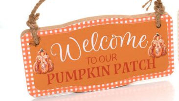 Harvest home wooden plaque