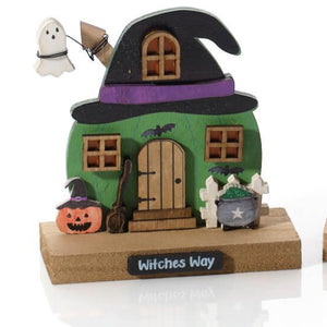 Spooktacular halloween house ornament
