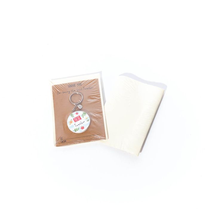 Love and kindness thank you teacher keyring
