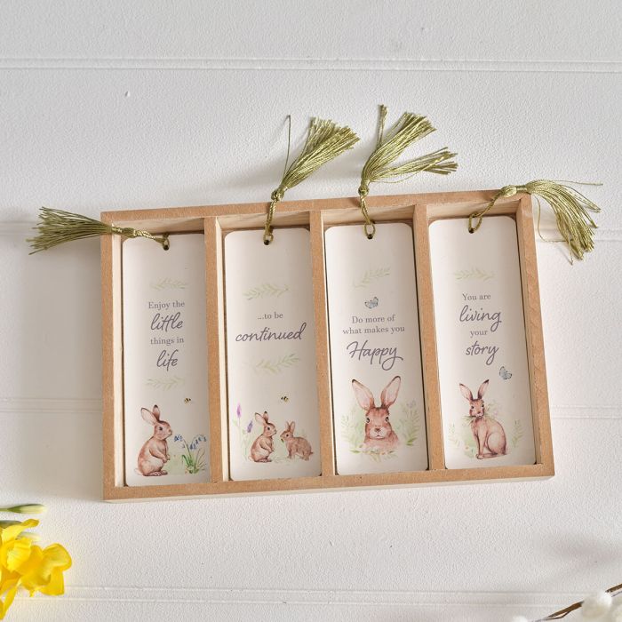 Meadow fields bunny bookmarks
