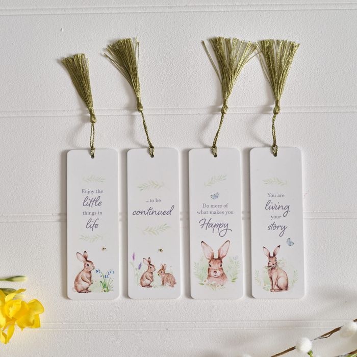 Meadow fields bunny bookmarks