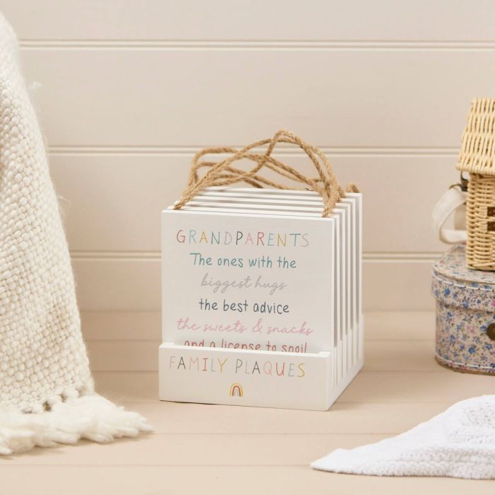Baby family wood plaques