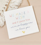 Baby family wood plaques