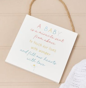 Baby family wood plaques