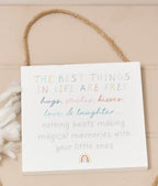 Baby family wood plaques