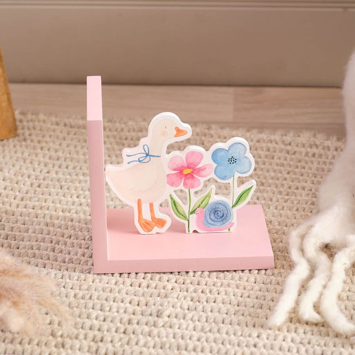 Mini farm goose bookends