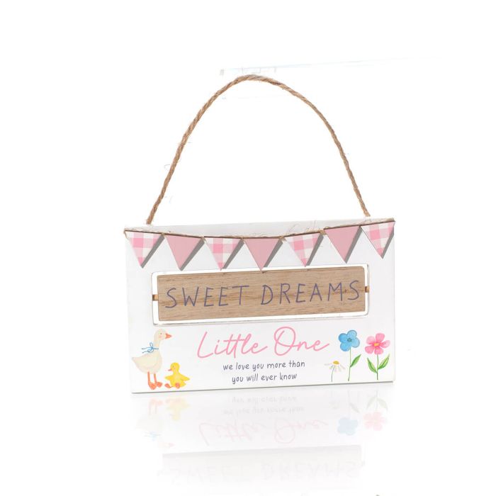 Mabel the goose precious/sweet dreams hanging plaque