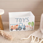 Monty the Highland cow tractor and trailer wooden toy box