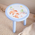 Mini farm blue cow and tractor stool