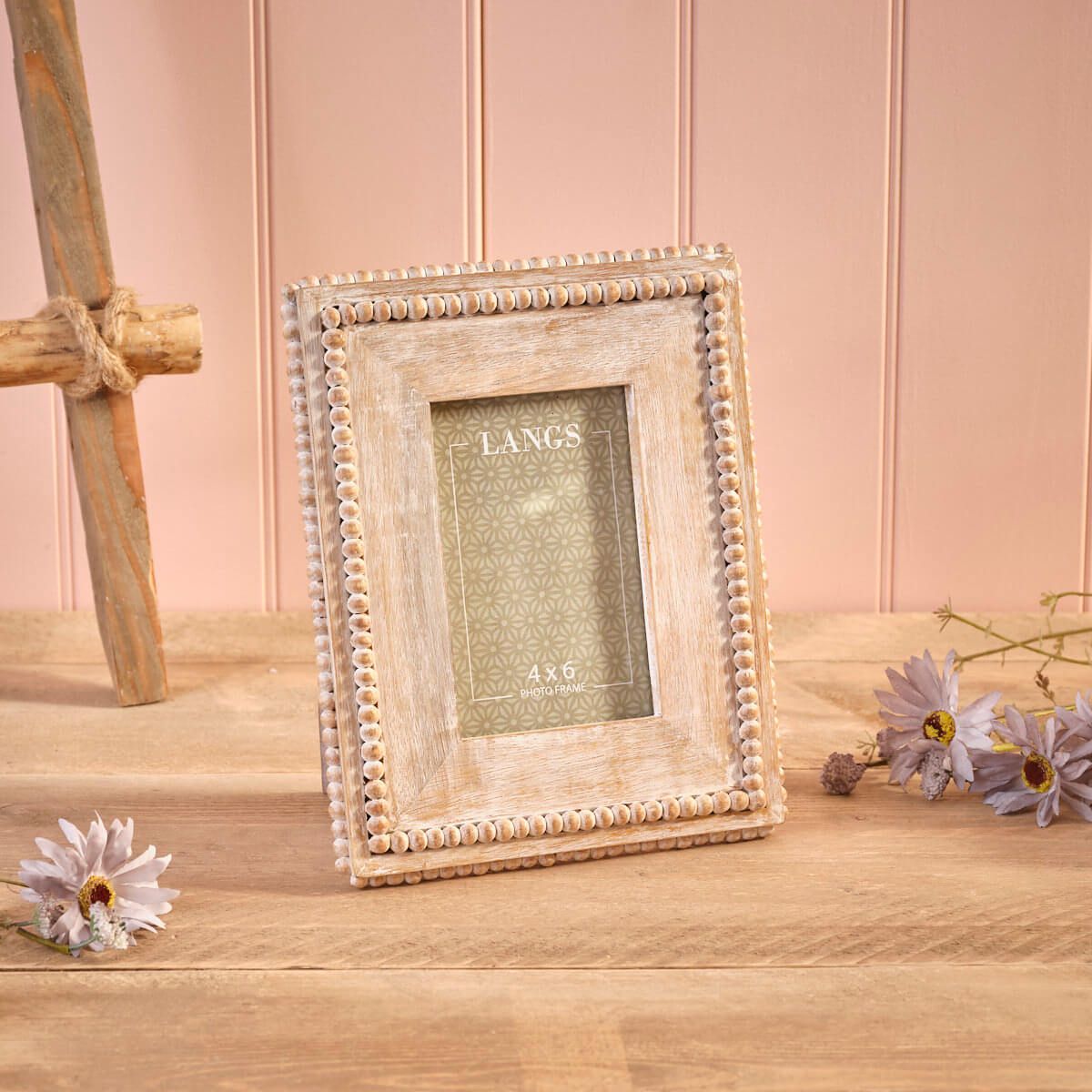 Mango Wood Beaded Small Photo Frame