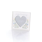 'Happy anniversary' beaded heart shaped insert photo frame
