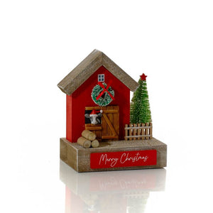 Christmas on the farm festive shed