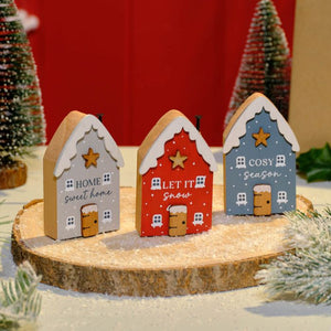 Christmas cottage snowy house