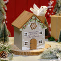 Christmas cottage 'There's no place like home' tissue box holder