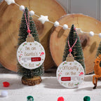 Naughty or nice changeable hanging decs