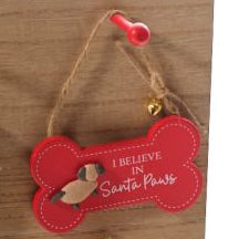 Bone shaped hanging dec