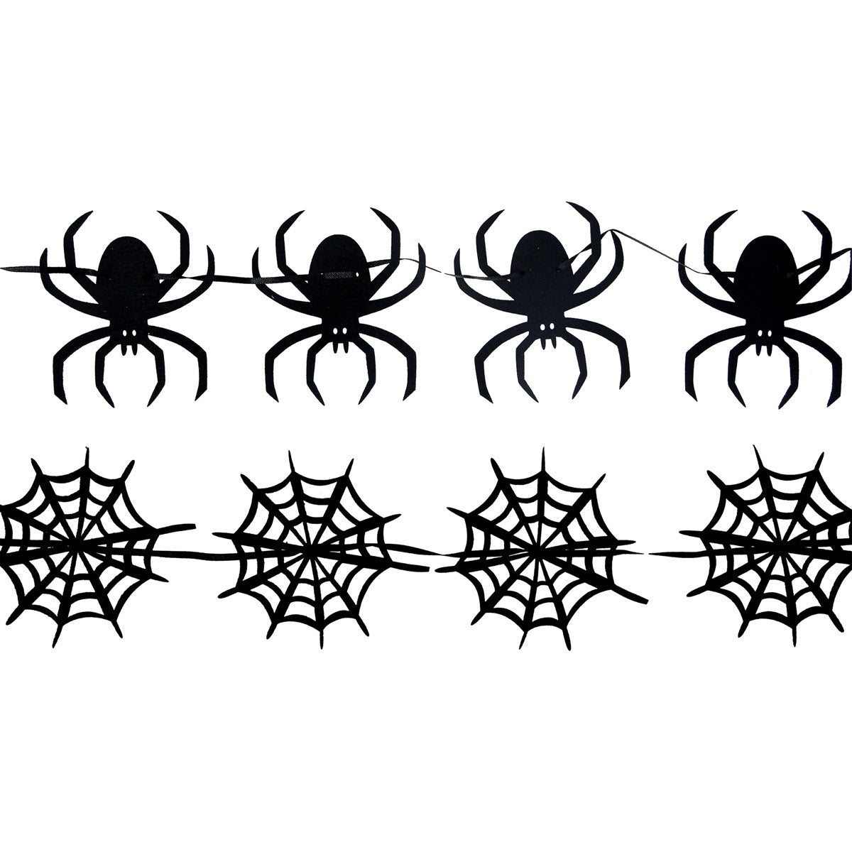 Spooky spider or web Halloween garland