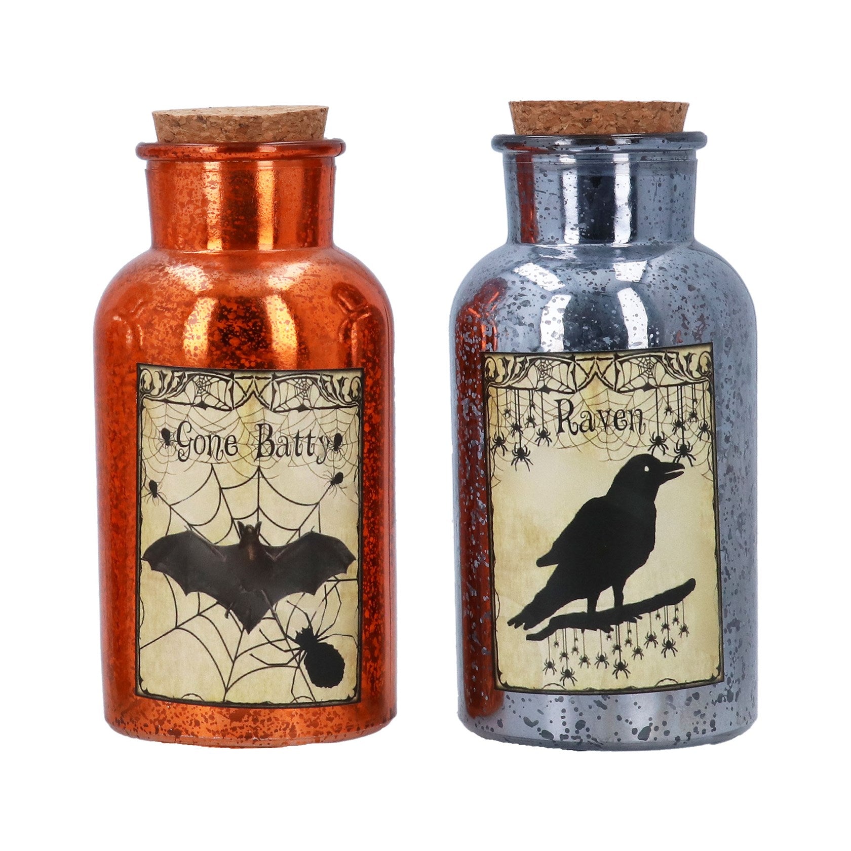 Gone Batty/ Raven Halloween bottle