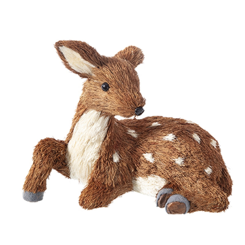 Resting rustic fawn