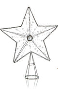 32cm Iron star tree topper with jewel
