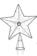 32cm Iron star tree topper with jewel