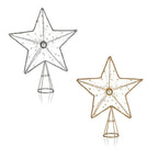 32cm Iron star tree topper with jewel