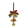 Trio of bells with bow and floristry hanging dec