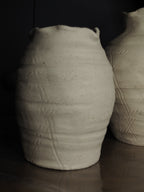 Small stoneware matt vase