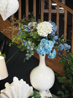 Large blue & cream hydrangea bouquet