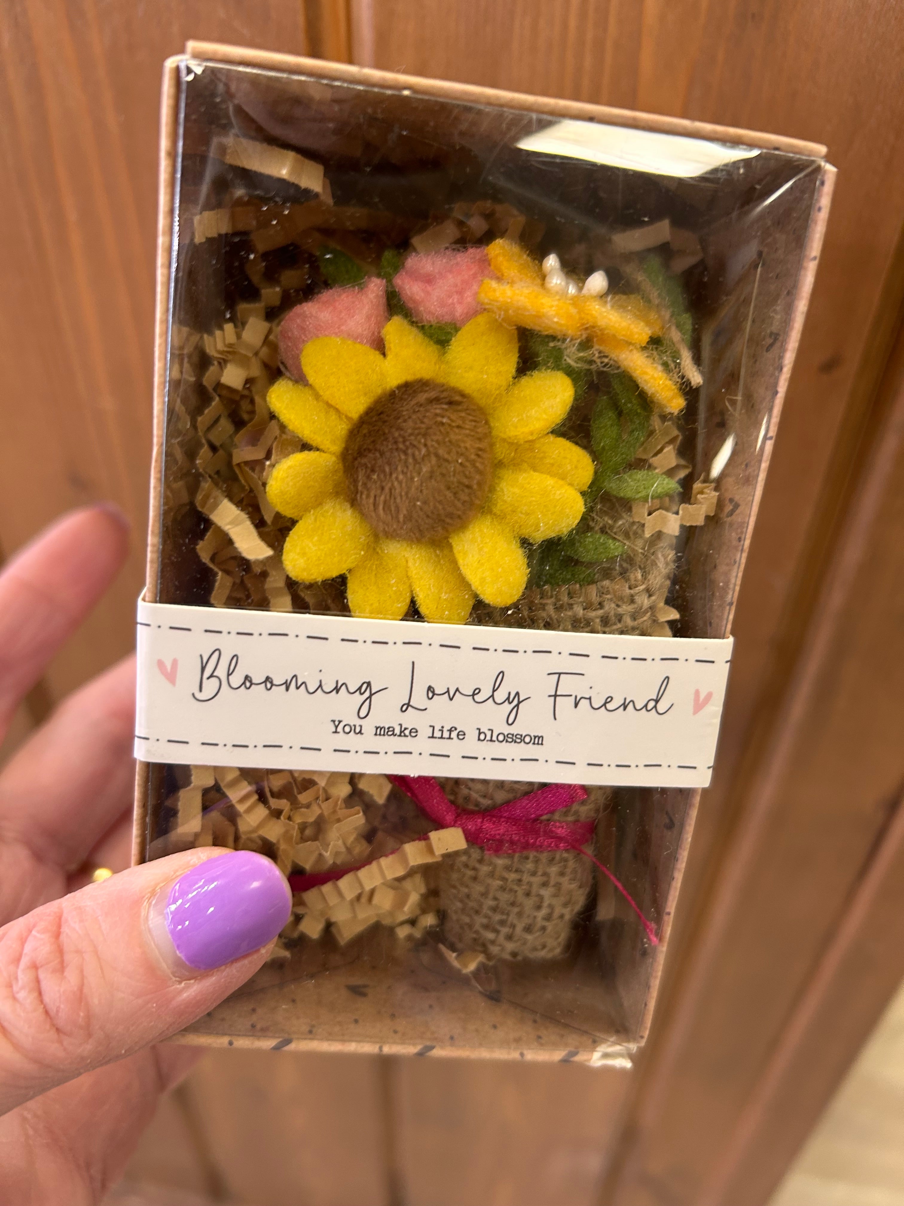 Bright & beautiful mini flower bouquet in giftbox