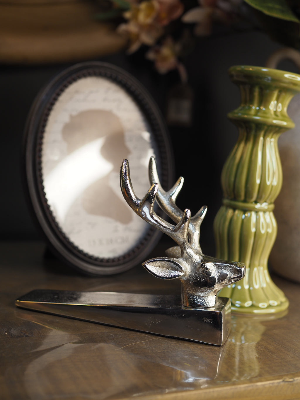 Nickle stag doorstop