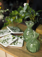 Porcelain china coaster - Spring Hedgerow