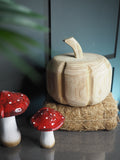 Paulownia wood carved pumpkin