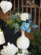 Large blue & cream hydrangea bouquet