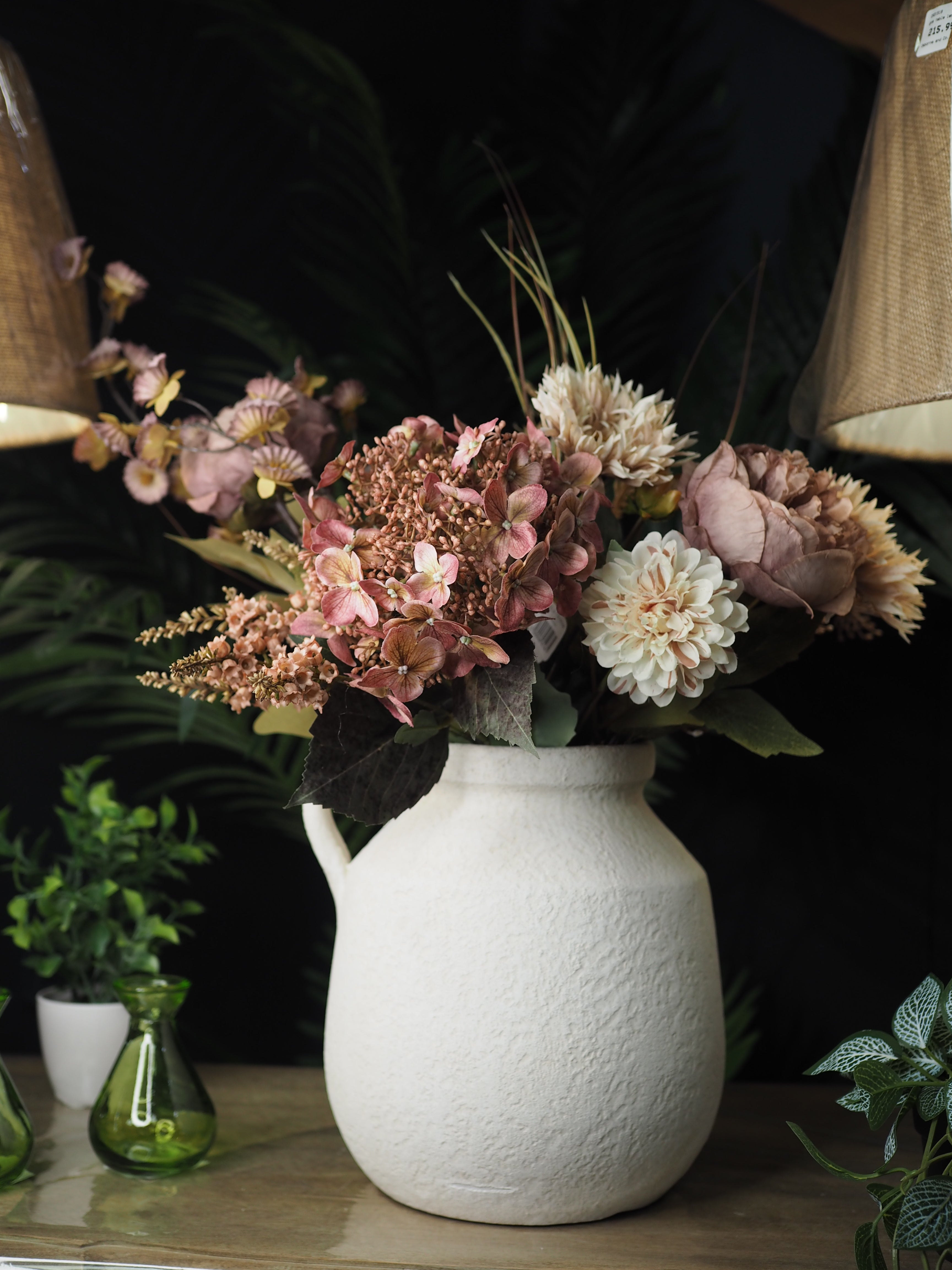 Crush faux floral bouquet